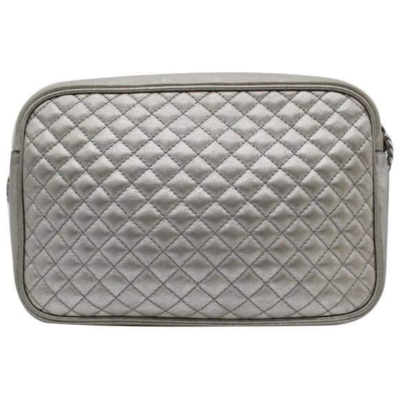 GUCCI  GG Small Quilted Leather Shoulder Bag Metallic Silver 541051 - Picture 4 of 12